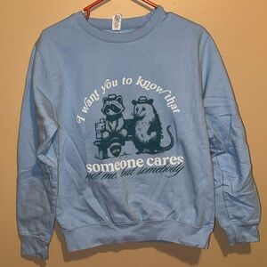 Blue Graphic women’s Sweater